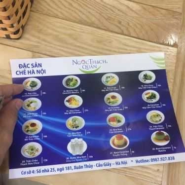 Thực đơn- Cafe Ngọc Thạch Quán - Sữa Chua & Caramen - Xuân Thủy