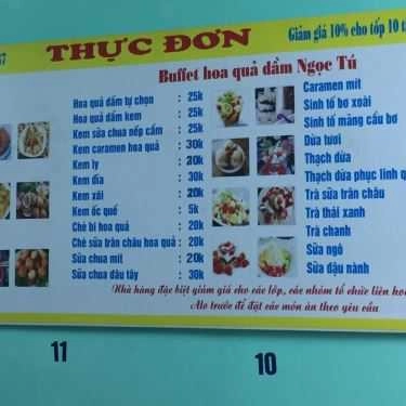 Thực đơn- Ngọc Tú - Quán Ăn Vặt - TT Nghĩa Tân