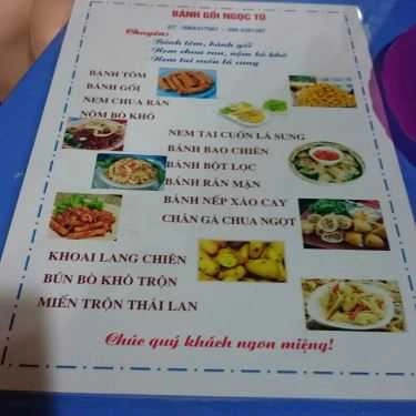 Thực đơn- Ngọc Tú - Quán Ăn Vặt - TT Nghĩa Tân