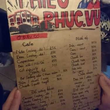 Thực đơn- Nhà Ấm Cafe - Hào Nam