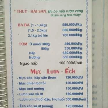 Thực đơn- Nhà Hàng Ẩm Thực Mộc - KĐT Văn Quán