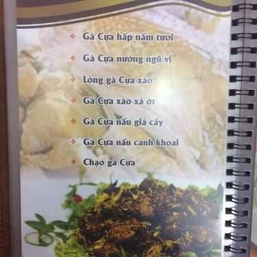 Thực đơn- Nhà Hàng Gà Mạnh Hoạch - Hoàng Như Tiếp