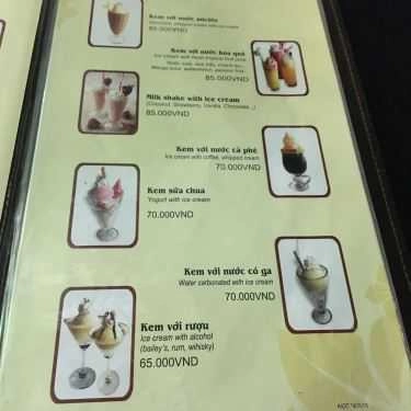 Thực đơn- Nhà Tròn - Hapro Bốn Mùa Cafe