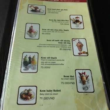Thực đơn- Nhà Tròn - Hapro Bốn Mùa Cafe