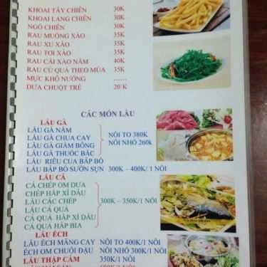 Thực đơn- Quán Nhậu Lẩu Đêm Hải Quân
