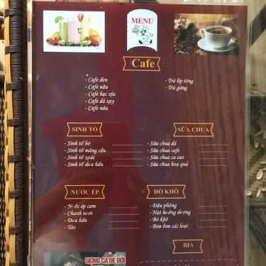 Thực đơn- Nhớ Cafe