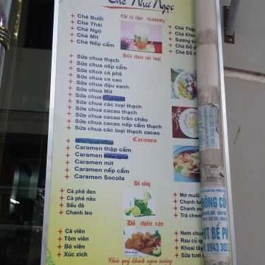 Thực đơn- Ăn vặt Như Ngọc - Chè & Bánh Mì Nem Khoai