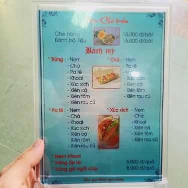 Thực đơn- Ăn vặt Như Ngọc - Chè & Bánh Mì Nem Khoai