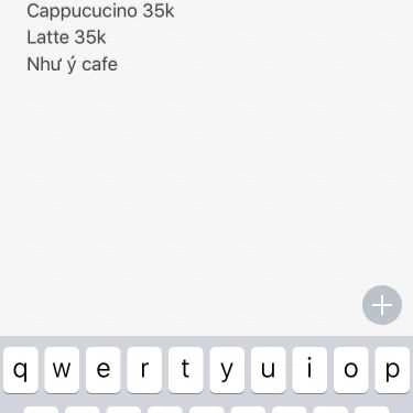 Thực đơn- Như Ý Cafe - Nhật Chiêu