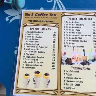Thực đơn- No1. Coffee & Tea - Ngõ Gạch