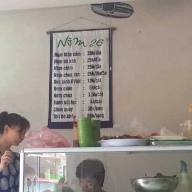Thực đơn- Ăn vặt Nộm 26 - Hồng Mai