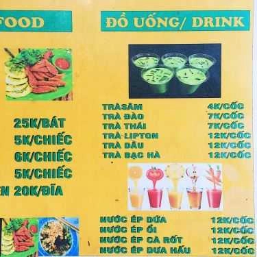 Thực đơn- Ăn vặt Nộm Vân - Chợ Vĩnh Hồ