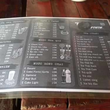 Thực đơn- Cafe Noname DRINKs & FOODs