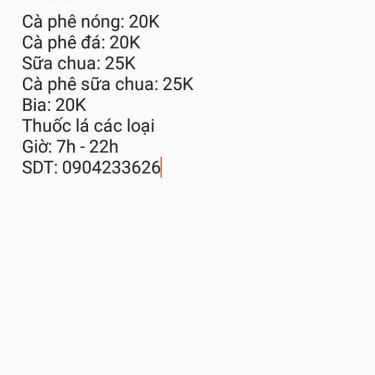 Tổng hợp- Oanh Cafe - Võ Thị Sáu