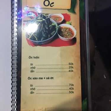 Thực đơn- Ăn vặt Ốc 28 - Khương Đình