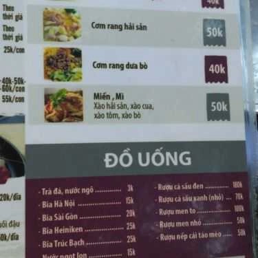 Thực đơn- Ăn vặt Ốc Cay Đại Hồng - Trần Huy Liệu