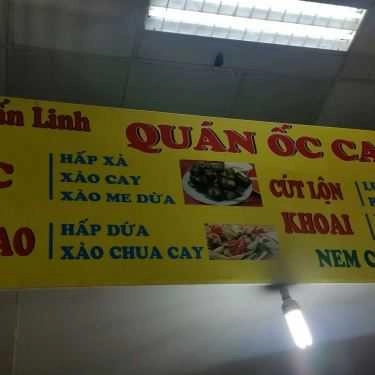 Thực đơn- Tuấn Linh - Ốc Cay & Ắn Vặt