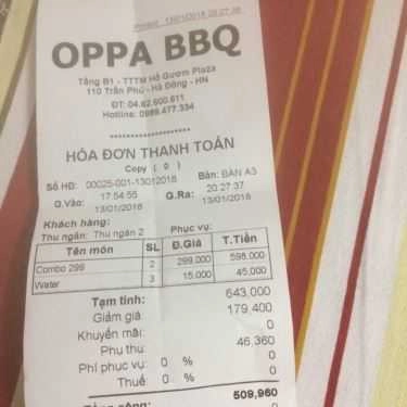 Tổng hợp- Nhà Hàng Oppa BBQ