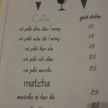 Thực đơn- Cafe Pan Cream & Drinks