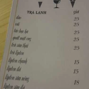 Thực đơn- Cafe Pan Cream & Drinks
