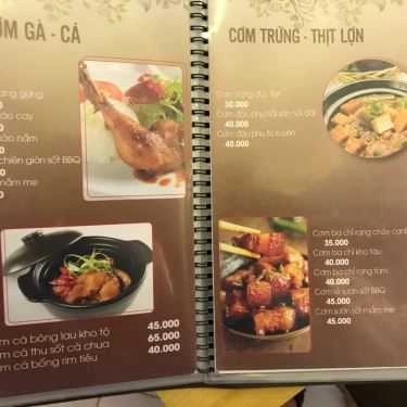 Thực đơn- Pandora Cafe - Triều Khúc