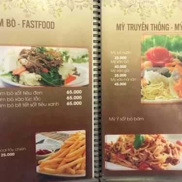 Thực đơn- Pandora Cafe - Triều Khúc