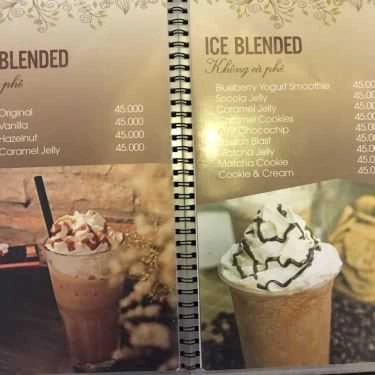 Thực đơn- Pandora Cafe - Triều Khúc