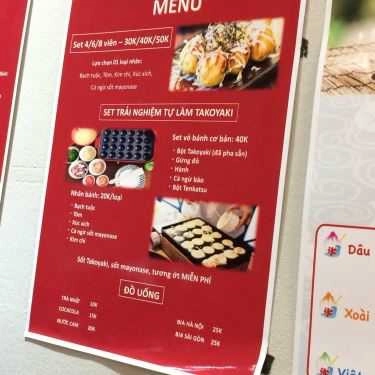 Thực đơn- Ăn vặt Papatako - Bánh Bạch Tuộc Nhật Bản