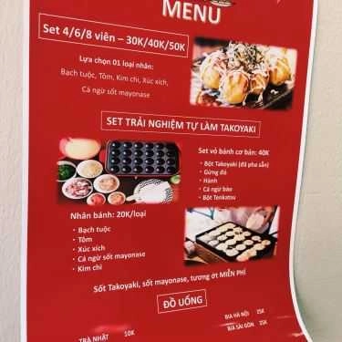 Thực đơn- Ăn vặt Papatako - Bánh Bạch Tuộc Nhật Bản