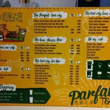 Thực đơn- Cafe Parfait Tea