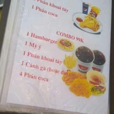 Thực đơn- Phan Anh Quán - Cafe, Sinh Tố, Trà Sữa
