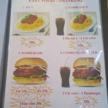 Thực đơn- Phan Anh Quán - Cafe, Sinh Tố, Trà Sữa