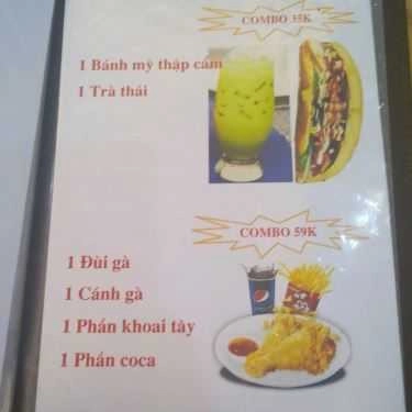 Thực đơn- Phan Anh Quán - Cafe, Sinh Tố, Trà Sữa
