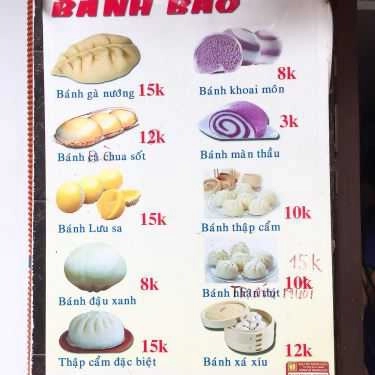 Thực đơn- Ăn vặt Phong Phú - Sữa Ngô Nguyên Chất & Bánh Bao