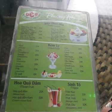 Thực đơn- Cafe Phương Nhi - Sữa Chua Dẻo & Bánh Mì