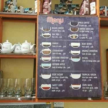 Thực đơn- Pi Coffee - Tạ Quang Bửu