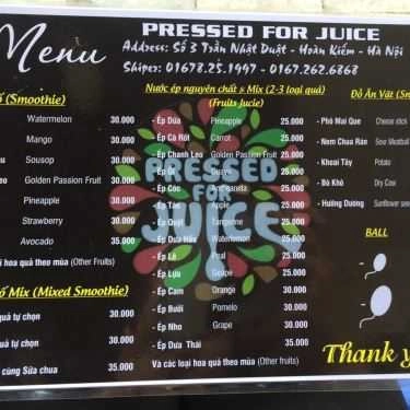 Tổng hợp- Cafe Pressed For Juice - Nước Ép Trái Cây