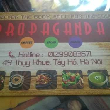 Tổng hợp- Propaganda - Coffee, Salad & Snack