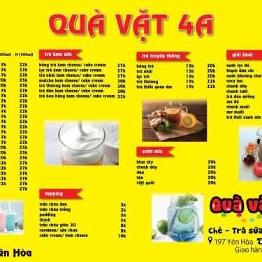 Thực đơn- Ăn vặt Quà Vặt Homemade - Yên Hòa