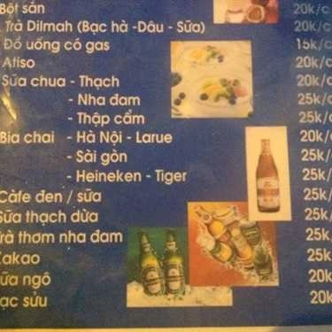 Thực đơn- Quán Ăn Vặt Vỉa Hè - Tạ Hiện