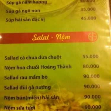 Thực đơn- Nhà Hàng Quán B19 - Ngon Và Ngon