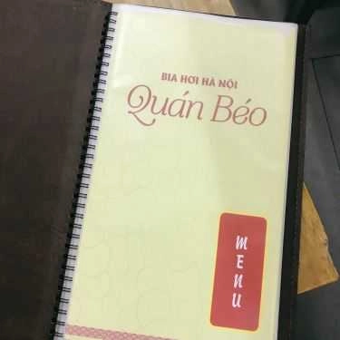 Thực đơn- Quán Nhậu Quán Béo - Bia Hơi & Các Món Nhậu