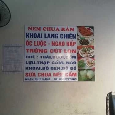 Thực đơn- Cafe Quán Chè 215 - Chùa Láng