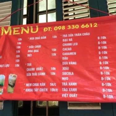 Thực đơn- Ăn vặt Chè & Hoa Quả Dầm - An Dương