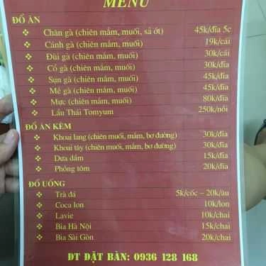 Thực đơn- Ăn vặt Hậu Béo - Đặc Sản Gà
