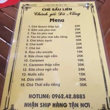 Thực đơn- Cafe Quán Ngon Chè Nghé - Chè Sầu Liên