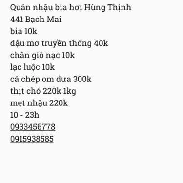 Tổng hợp- Hùng Thịnh - Quán Nhậu Bình Dân