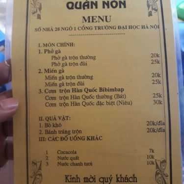 Tổng hợp- Quán Nón - Chè & Đồ Ăn Vặt