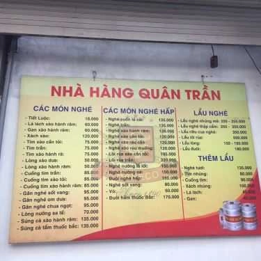 Thực đơn- Quán Nhậu Quân Trần - Thịt Chó Các Món