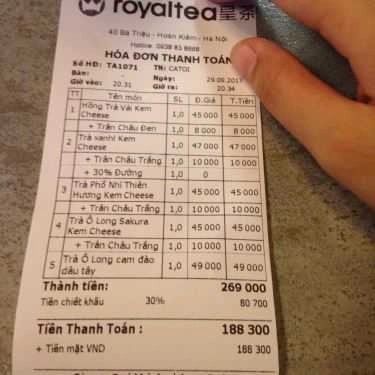 Tổng hợp- Cafe RoyalTea - Bà Triệu